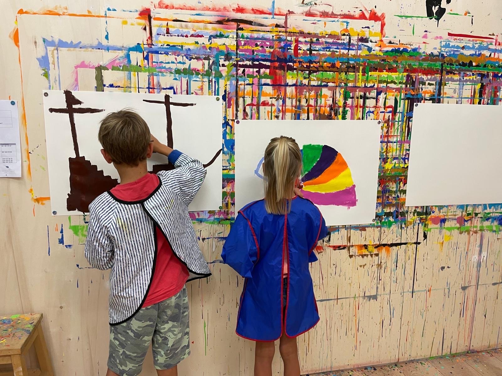 ...malen im malatelier...