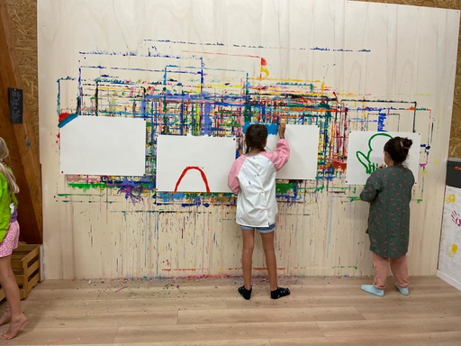 ...malen im malatelier...