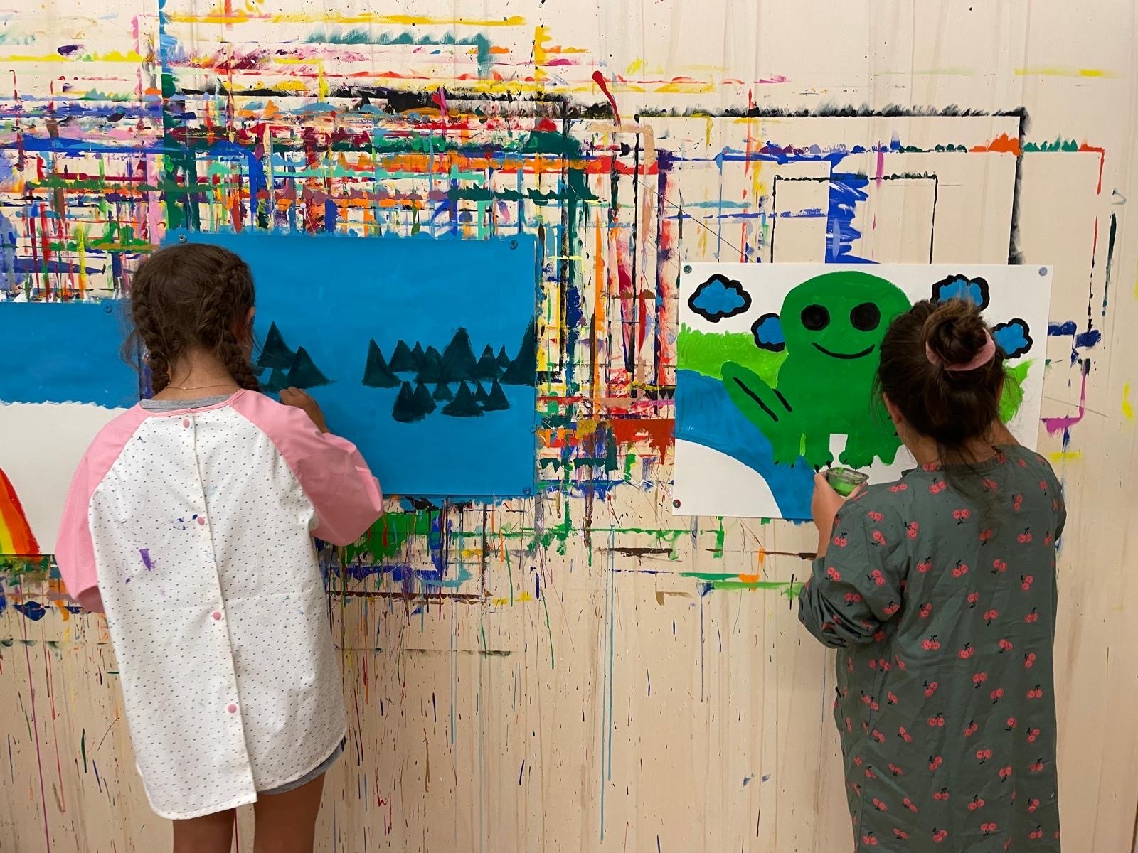 ...malen im malatelier...